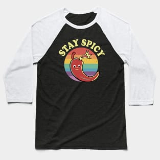 Funny Stay Spicy Neurospicy Pepper For Autism And ADHD Awareness Baseball T-Shirt